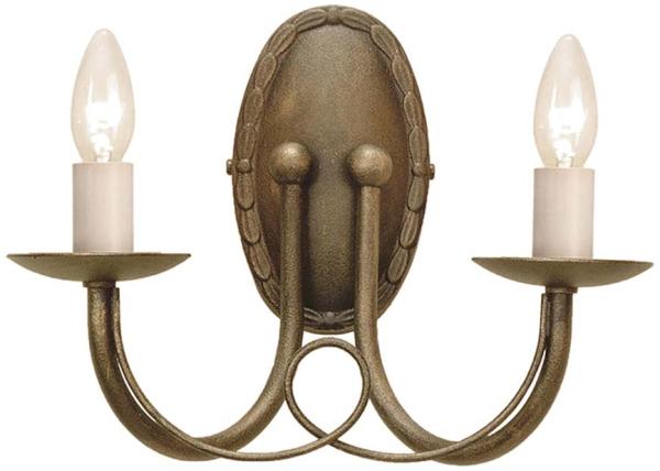 Wandleuchte, Stahl, Schwarzes Gold, B 26 cm