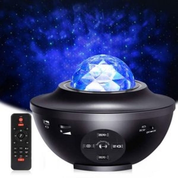 Rosnek LED Nachtlicht LED Sternenhimmel Musik Lampe, Bluetooth,USB,Geschenke für Kinder, LED, Rot, Grün, Blau, Weiß, LED-Projektionslicht Bild 6