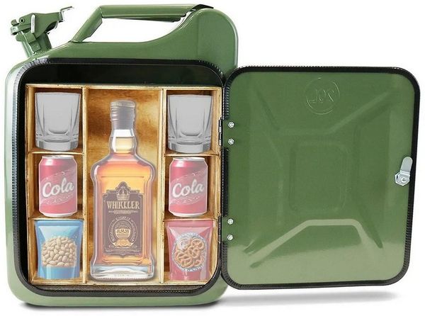 Divit Deko-Wandregal Minibar in Benzinkanister Design MF1 Bar Regal / Aufbewahrung