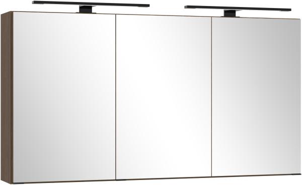 Badezimmerspiegelschrank >Lille< Canello-Eiche Dekor - 120 x 64 x 20 (BxHxT)