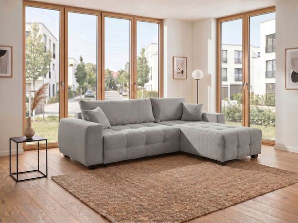 OTTO home Ecksofa Bella L-Form, B: 234 cm - OTTO. Verlässliche Qualität, Ecksofa,Schlaffunktion,Bonnelfederkern,Rückenkissen