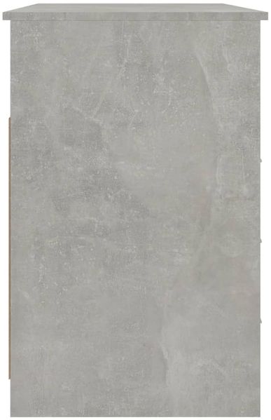 vidaXL Schreibtisch mit Schubladen Betongrau 102x50x76cm Holzwerkstoff 823036 Bild 8