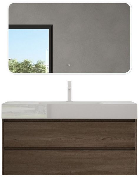 doporro Badmöbel-Set Badezimmermöbel Badezimmer Waschbecken Waschtisch Deep, Wasser abweisend, großer Stauraum