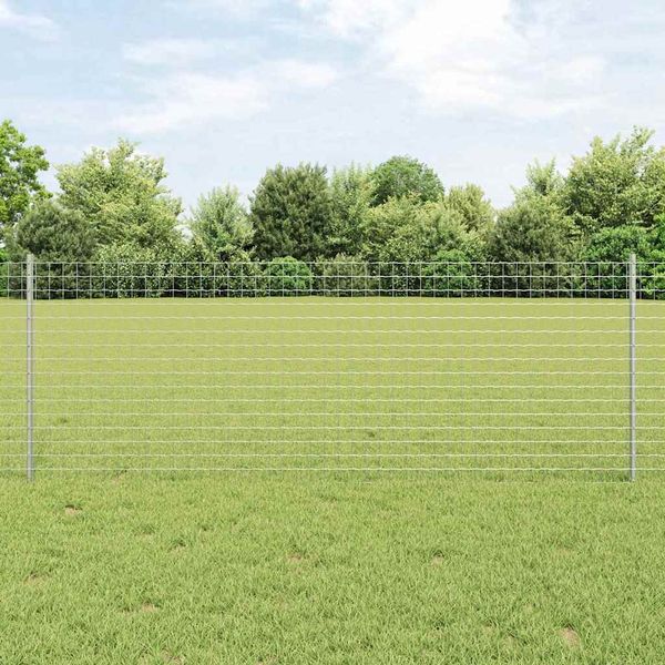 vidaXL Zaunpfosten 11 pcs Silber 80 cm Stahl 42006295