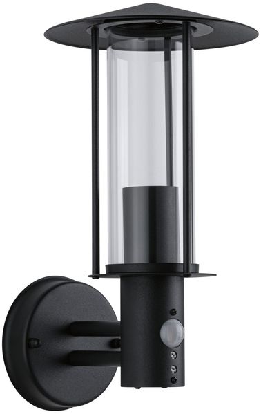 Paulmann No. 94396 Outdoor Wandleuchte Classic Dunkelgrau IP44 E27 mit Sensor