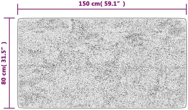 vidaXL Teppich Waschbar Mehrfarbig 80x150 cm 136579 Bild 8