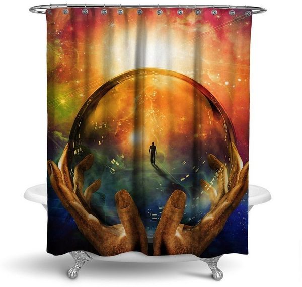 RAHMENLOS® Duschvorhang Motiv Magic - 180 cm x 200 cm Breite 180 cm