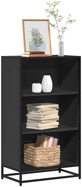 vidaXL Bücherregal Schwarz 60x35x107,5 cm Holzwerkstoff 849114