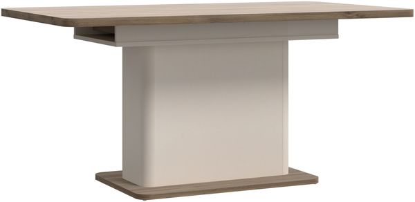 Kulissen-Esstisch >LACETTI< ausziehbar 200cm, Eiche Dekor / sandfarbig - 160/200x76,4x90cm (BxHxT)