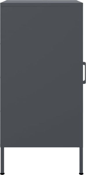 vidaXL Sideboard Anthrazit 36x39x79 cm Stahl 843016 Bild 7