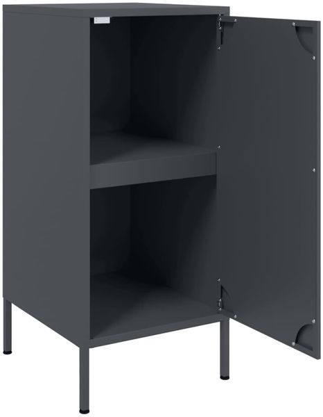 vidaXL Sideboard Anthrazit 36x39x79 cm Stahl 843016 Bild 9