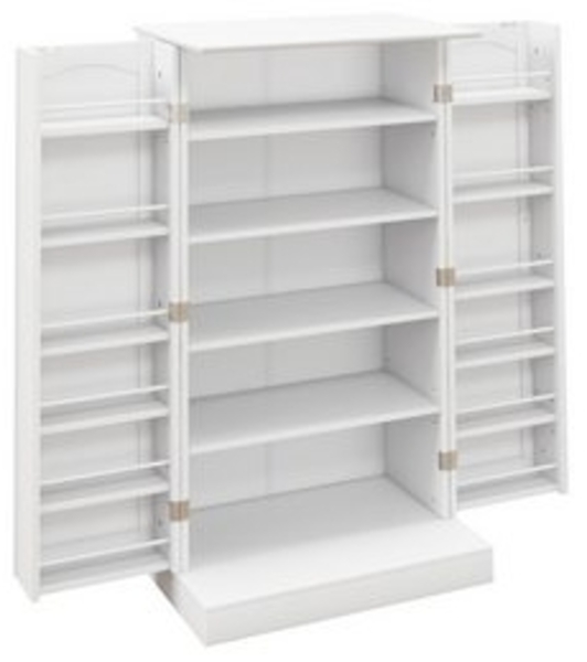 KOMFOTTEU Vorratsschrank Küchenschrank mit Türen,verstellbaren Regalen & Metallgriffen Bild 6