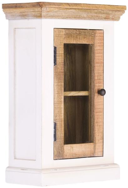 Badoberschrank 45x65cm 'Nizza' Mango weiß natur