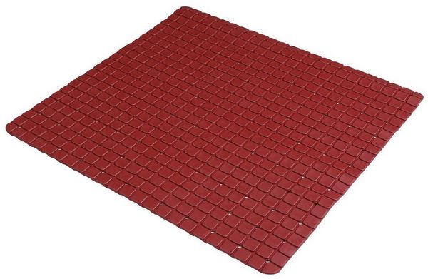 Urban Living Duschmatte Antirutsch-Badmatte Badvorleger Dusch- Bad-Matte, rutschhemmend, mit Saugnäpfen, Wasserablauflöcher, strapazierfähig, leicht zu reinigen, Gummi, quadratisch, 55 x 55 cm Duschwannen Badezimmermatte