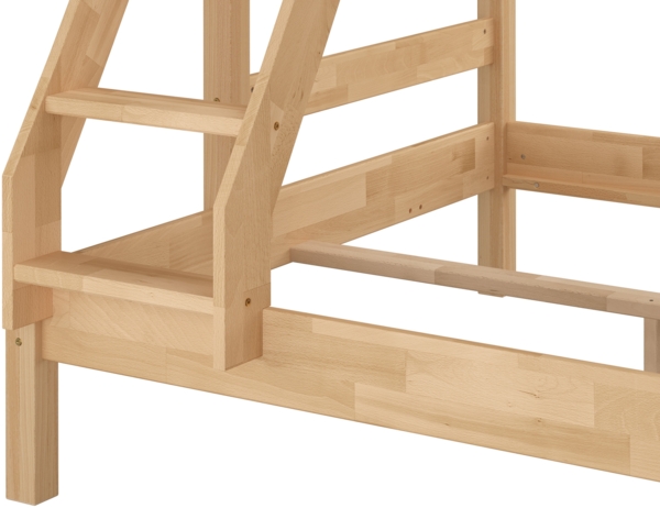 Stabiles Stockbett Etagenbett 90x200 u 140x200 Buche massiv lackiert V-60.14-09-14Rollrost und Matratze inkl. Bild 7