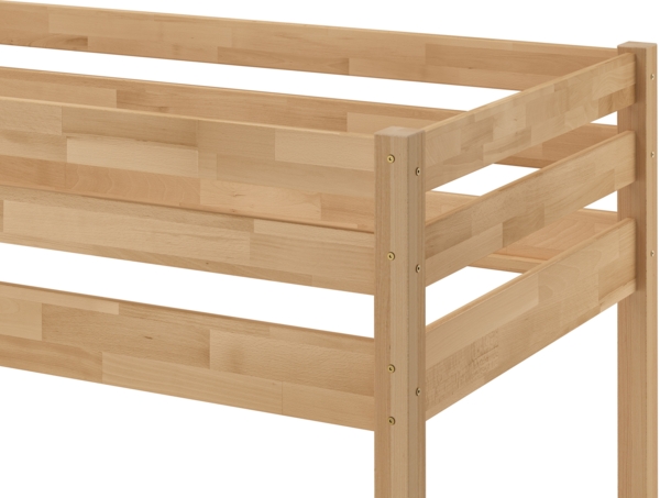 Stabiles Stockbett Etagenbett 90x200 u 140x200 Buche massiv lackiert V-60.14-09-14Rollrost und Matratze inkl. Bild 6