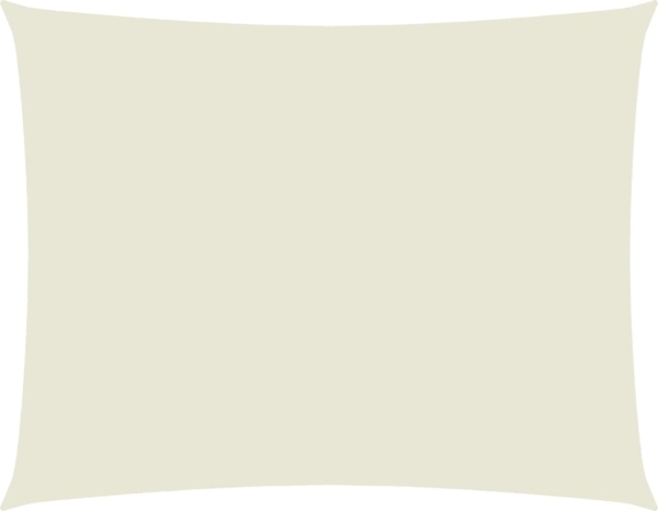 vidaXL Sonnensegel Oxford-Gewebe Rechteckig 3,5x4,5 m Creme 135214
