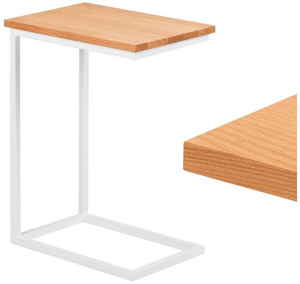 LAMO Manufaktur Beistelltisch Massivholztischplatte Laptoptisch Sofatisch (Set, 1 Tisch), 20mm stake Massivholzplatte