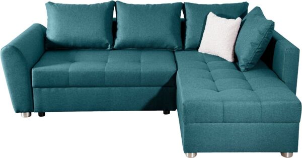COLLECTION AB Ecksofa Jana L-Form, inkl. Bettfunktion,Bettkasten und Bonnelfederkern