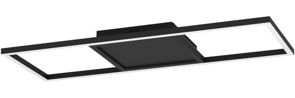 Eglo 900566 Deckenleuchte CALAGRANO-Z Alu, Stahl schwarz, Kunststoff weiss LED 21W 3000-6500K L:64cm B:24cm H:4. 5cm dimmbar mit Connect-Z Funktion