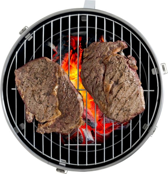 Zurbrüggen 'BILLY' Holzkohlegrill, Edelstahl schwarz, 36 x 36 x 23 cm, leicht zu transportieren Bild 3