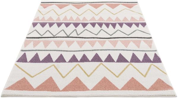 Carpet City Kinderteppich Anime9382, rechteckig, Höhe: 11 mm, Spielteppich, Zickzack, Weicher Flor, Pflegeleicht, Kinderzimmer