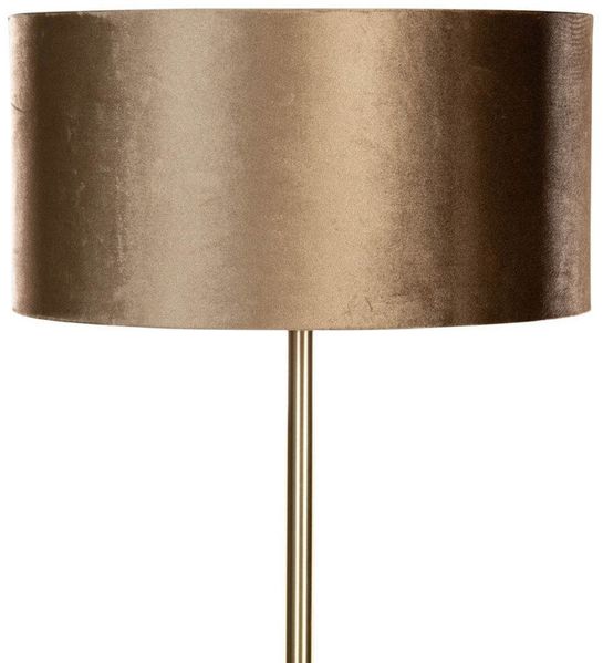 Qazqa Stehlampe Simplo shade, ohne Leuchtmittel, E27, Messing, Klassisch / Antik, Stahl, 1-flammig