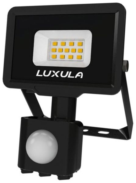 LUXULA LED Flutlichtstrahler LED-Fluter, Bewegungsmelder, 10W, warm- & neutralweiß, 1000lm, IP65, LED fest integriert, warmweiß, neutralweiß