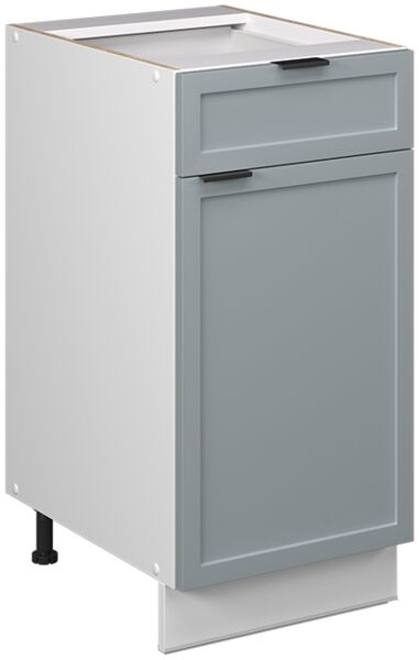 Küchenunterschrank Fame-Line Hellblau-grau 40 cm ohne Arbeitsplatte Vicco