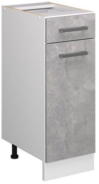 Küchenunterschrank R-Line Beton 30 cm ohne Arbeitsplatte Vicco