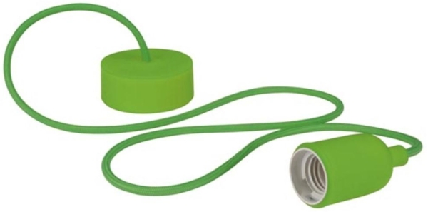 Vellight DESIGN-PENDELLEUCHTE MIT TEXTILKABEL - GRÜN Bild 1