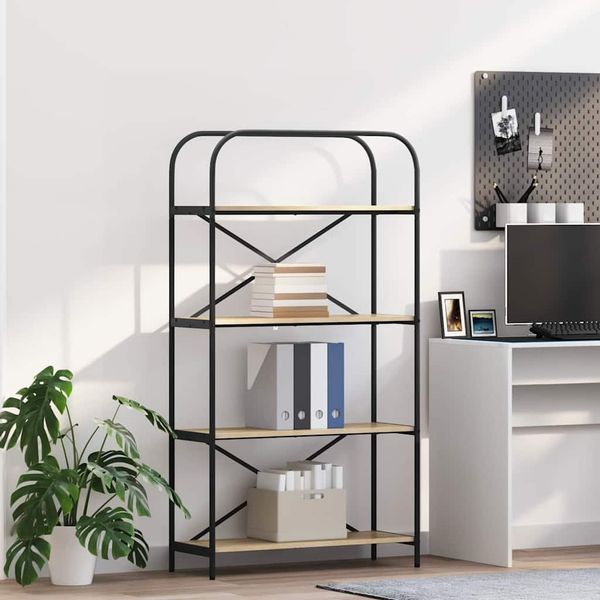 vidaXL Bücherregal Sonoma-Eiche 80 x 30 x 146 cm Holzwerkstoff 879840