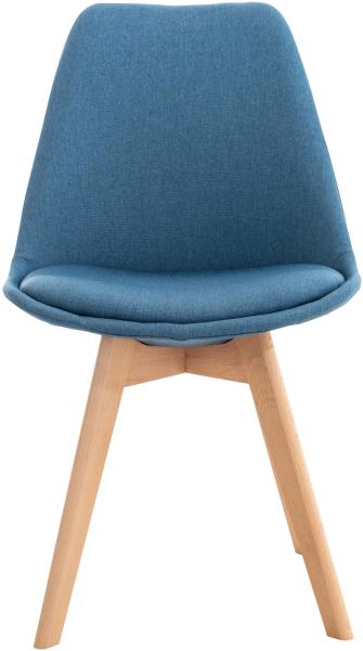 CLP Esszimmerstuhl Linares Mit Buchenholzgestell,blau Stoff Bild 2