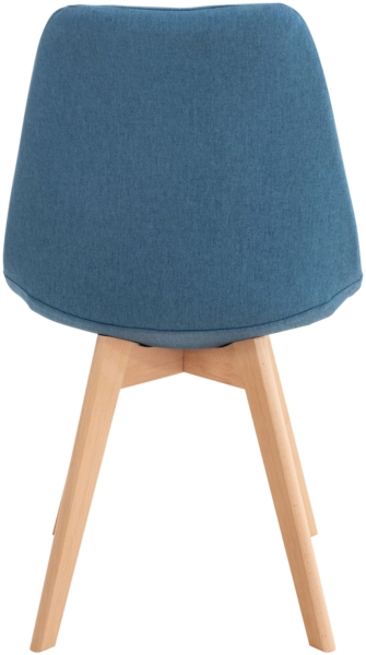 CLP Esszimmerstuhl Linares Mit Buchenholzgestell,blau Stoff Bild 6
