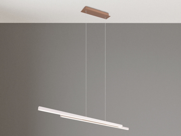 Trio Leuchten LED Pendelleuchte Odio 28W coffee