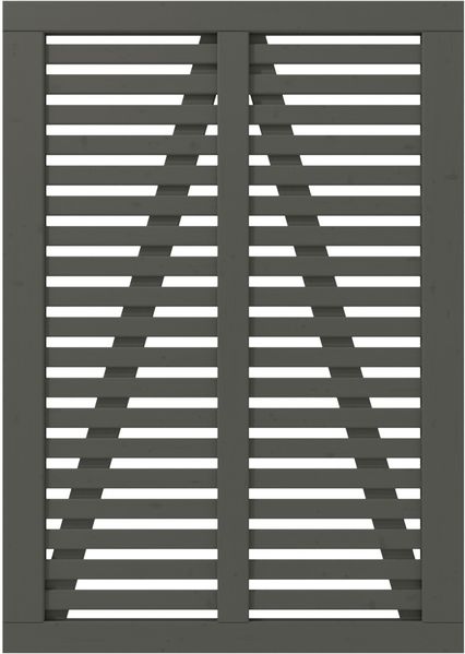Plus Einzeltor Harmoni inkl. Beschläge 100 x 140 cm umbragrau fungizidbehandelt
