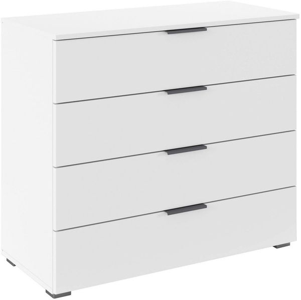 OTTO home Schubkastenkommode Sideboard Schubladenkommode AGORDO mit Dekor- oder Hochglanzfront (in zwei Griff-Farben, Breite 80 cm), vier große und geräumige Schubladen mit viel Stauraum MADE IN GERMANY