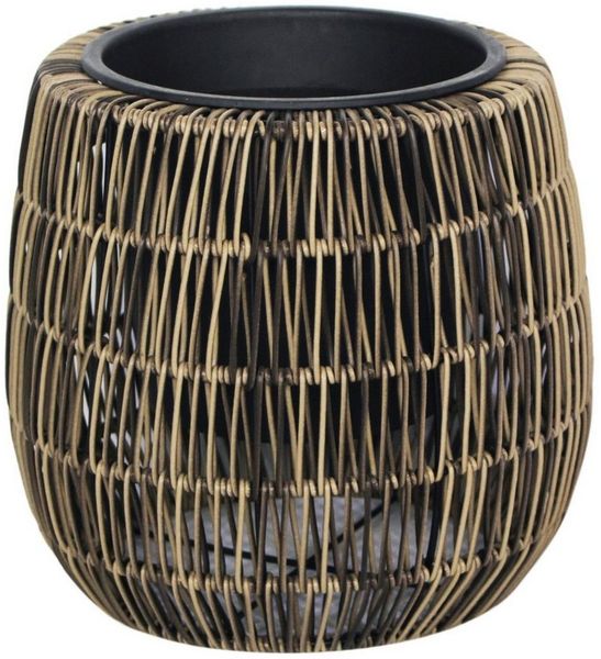 TrendLine Polyrattan Pflanztopf Ø 28 x 26 cm braun