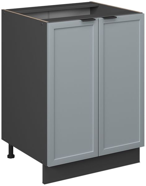 Küchenunterschrank Fame-Line Hellblau-grau 60 cm ohne Arbeitsplatte Vicco