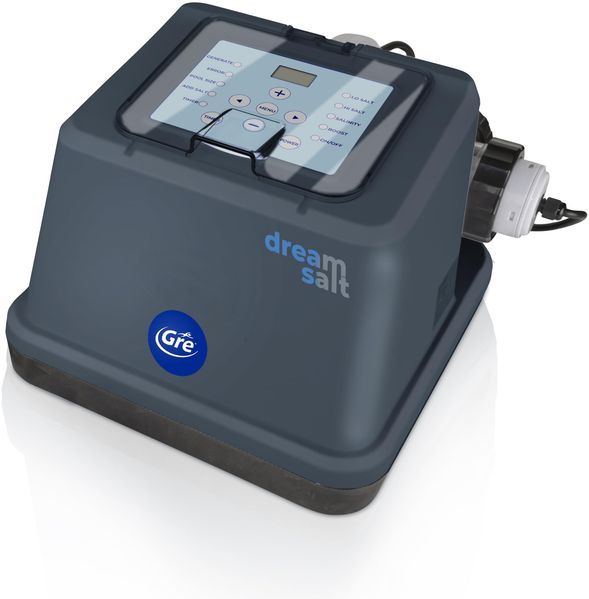 Gre GSS25 – Desinfektionssystem für Pools, Dream Salt Elektrolyse, geeignet für Aufstellpools bis 25 m³, mit integriertem LED-Display