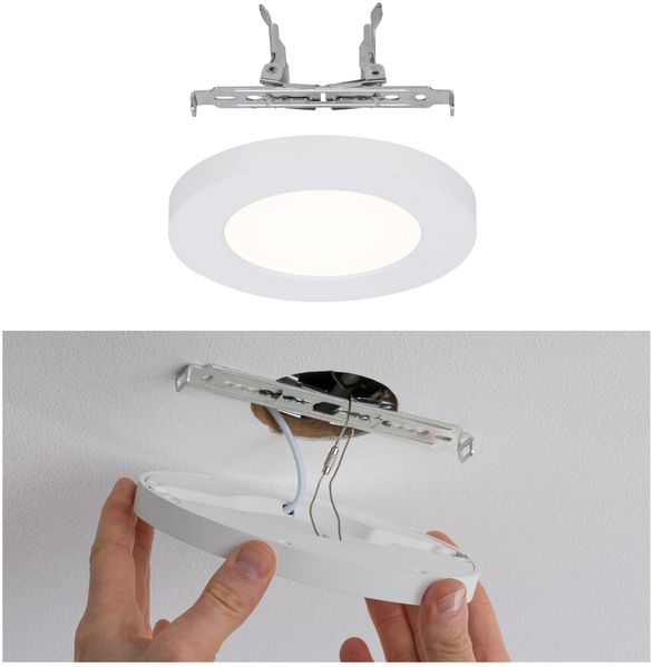 Paulmann 3725 LED Einbaupanel Cover-it rund 116mm 6W 3. 000K Weiß matt
