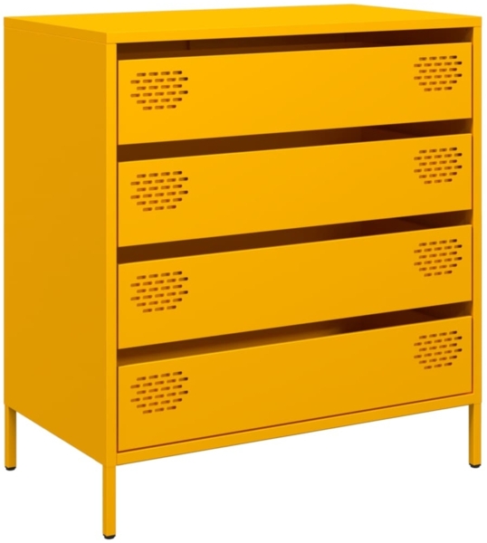 vidaXL Sideboard Senfgelb 68x39x73,5 cm Kaltgewalzter Stahl 851289