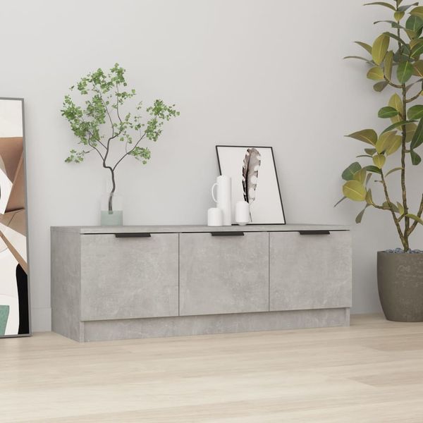vidaXL TV-Schrank Betongrau 102 x 35 x 36,5 cm Holzwerkstoff [811362]