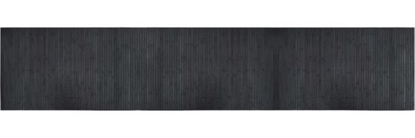 vidaXL Teppich Rechteckig Grau 60x300 cm Bambus 376724 Bild 2
