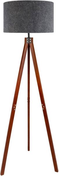 näve Stehlampe Stehleuchte "FILCO" braun/grau H: 147 cm, ohne Leuchtmittel, Inkl. Zuleitung ca. 180 cm / weiß,