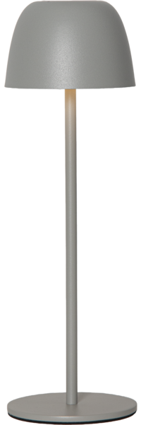 Akku-Tischleuchte Ronda Metall Outdoor Touch-Dimmer grau H 34,5cm