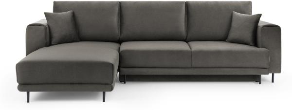 ELTAP 'Dalia' Ecksofa, Mausgrau, 95 x 190 x 289 cm, Links