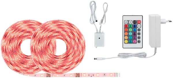 RGB LED Strip, Fernbedienung, dimmbar, L 1000 cm