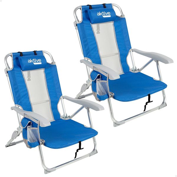 AKTIVE Klappstühle, blau, 49 x 56 x 78 cm