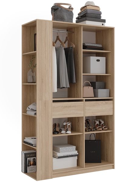 Kleiderschrank Elmo Sonoma 50 x 200 cm 2er Set Vicco Bild 6